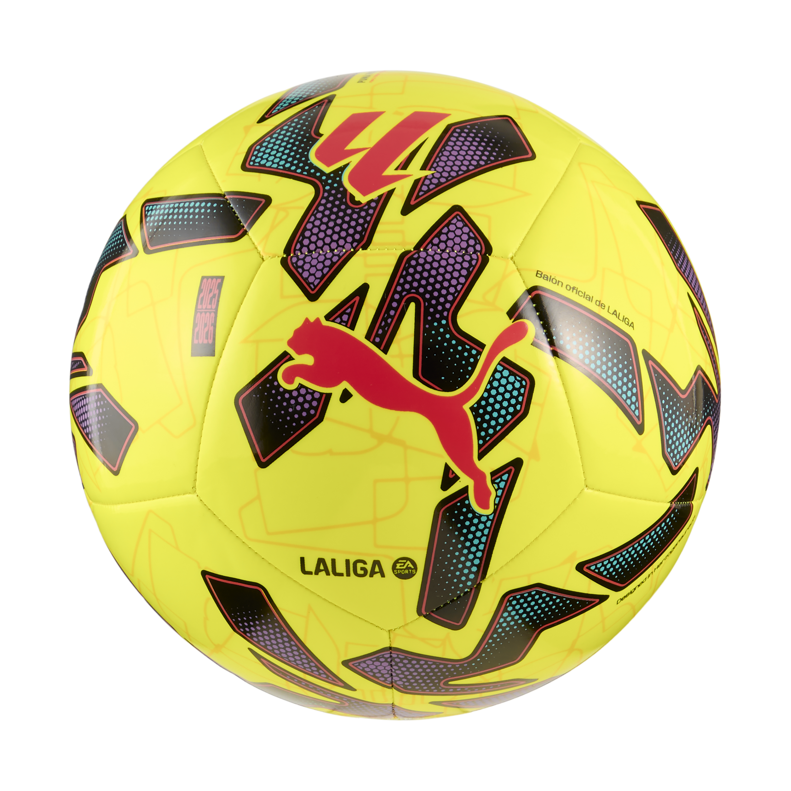 PUMA Orbita LaLiga 1 MS Soccer Ball - Fluor Yellow